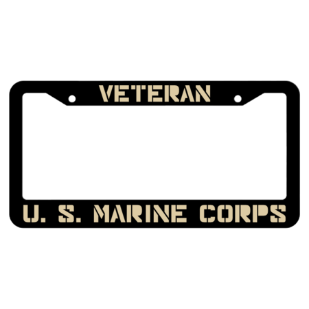 Veteran United States Marine Corps License Plate Frame