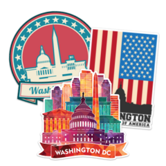 Washington DC Stickers