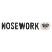 Watercolor Lettering Nosework Dog Sticker