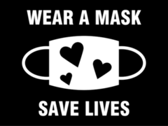 Wear a Mask Save Lives Sticker