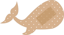 Whale Band Aid Bandage Sticker