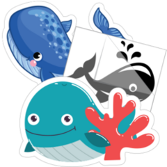 Whale Stickers