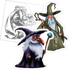 Wizard Stickers