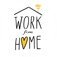 Work from Home Sticker