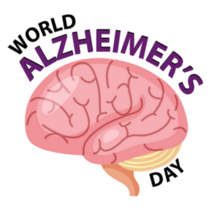 World Alzheimer's Day Brain Logo Sticker