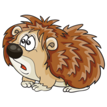 Worried Hedgehog Sticker