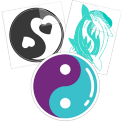 Yin and Yang Stickers