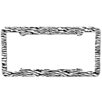 Zebra White and Black Plastic Frame